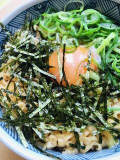 チキンラーメン●海苔玉子&ネギ盛り-レシピのメイン写真