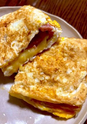 チーズスパムエッグ-レシピのメイン写真