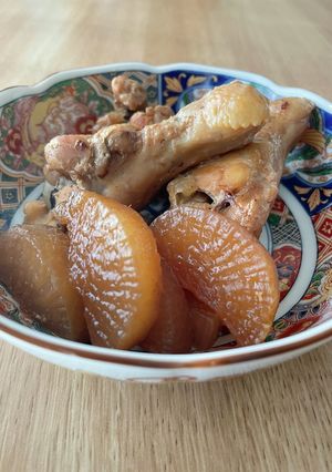 鶏手羽元と大根の甘辛煮-レシピのメイン写真