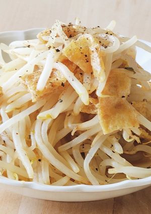 あと1品☆モヤシと油揚げのさっぱりポン-レシピのメイン写真