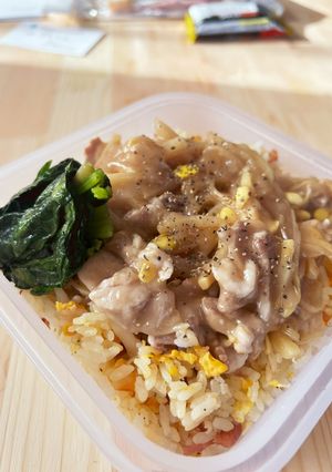 豚ロース肉☆トロリっもやし餡かけ炒飯弁当-レシピのメイン写真