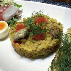 รูปของ 簡単！炊飯器で炊く玄米パエリア