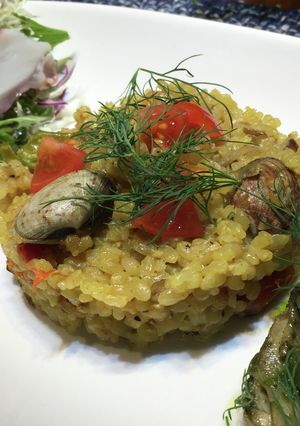 簡単！炊飯器で炊く玄米パエリア-レシピのメイン写真