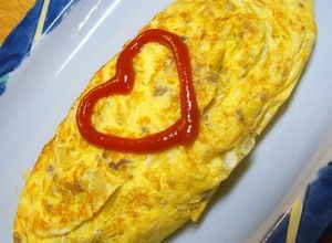 ひき肉と玉葱入り☆ミートオムレツ☆-レシピのメイン写真