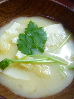 たけのこと油揚げの味噌汁♪-レシピのメイン写真