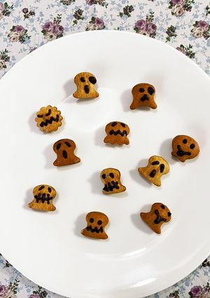 ハロウィンに　顔描くだけプッカおばけ-レシピのメイン写真