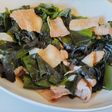 生わかめと豚バラ肉の炒め物