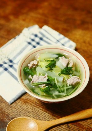 豚肉と大根ときゃべつと水菜のスープ-レシピのメイン写真