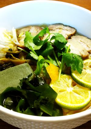 薬味たっぷりの花ワサビラーメン　無化調-レシピのメイン写真