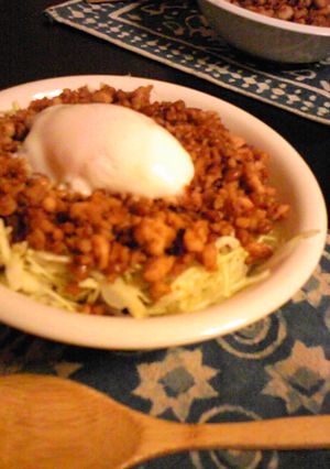 ✿ヘルシーそぼろ丼・温泉卵のっけ✿-レシピのメイン写真