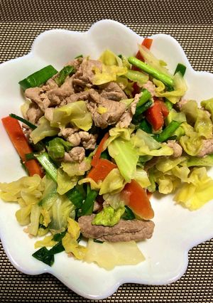 高1女子考案♥　味噌が効いてる野菜炒め-レシピのメイン写真