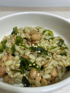 もち麦×ソフトしその実ワカメの納豆和え-レシピのメイン写真