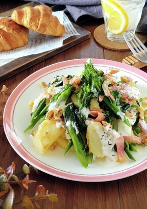 菜の花とじゃがいものデリ風サラダ。-レシピのメイン写真