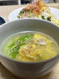 ネギと豚肉の卵スープ-レシピのメイン写真