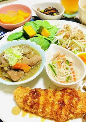 ささみカツメインのディナーメニュー-レシピのメイン写真