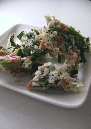 行者にんにくの掻き揚げ-レシピのメイン写真