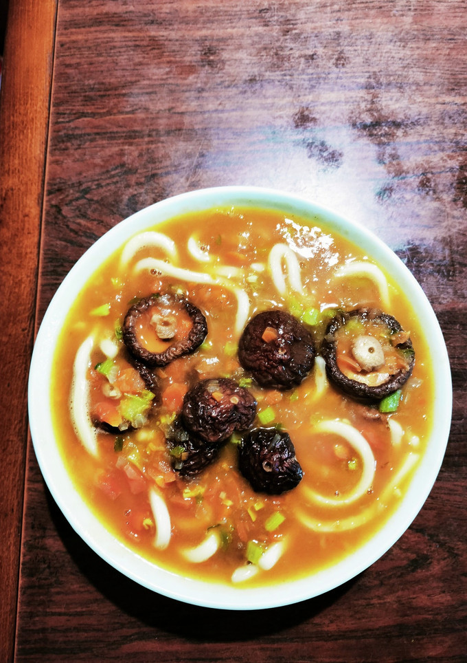 干し椎茸と根菜の煮込みカレーうどん-レシピのメイン写真