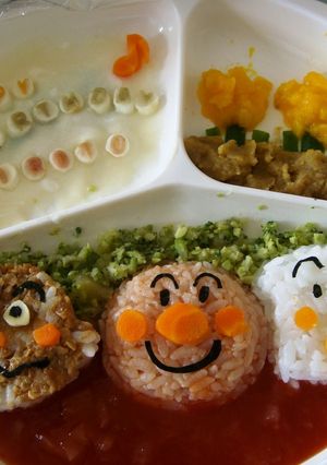 ☆お誕生日☆アンパンマンプレート-レシピのメイン写真