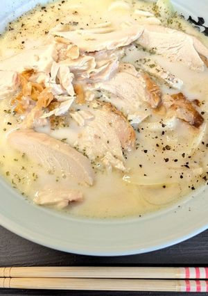 【簡単】オニオンポタージュ風・温うどん-レシピのメイン写真