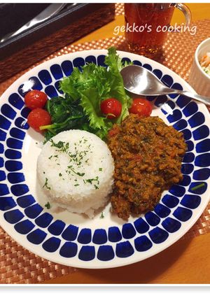 どっさりパセリのドライカレー-レシピのメイン写真
