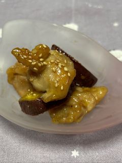 鶏肉とさつまいものホクホク甘辛炒め!-レシピのメイン写真