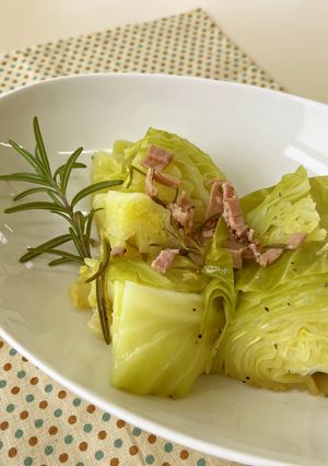 キャベツの炊飯蒸し煮-レシピのメイン写真
