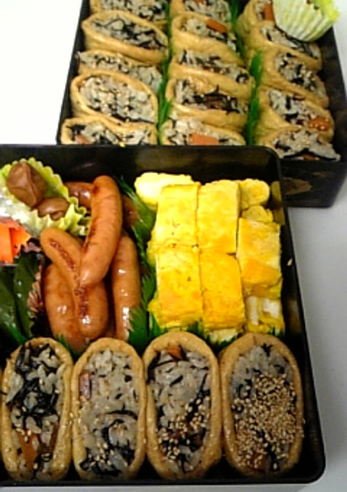 お花見に☆ひじきのお稲荷さん♪-レシピのメイン写真