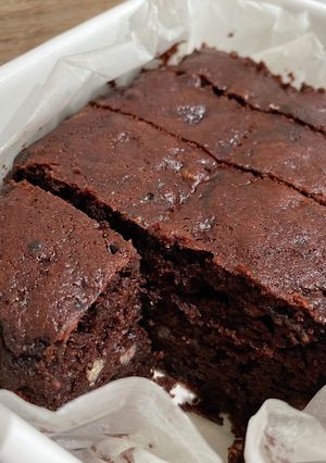 小豆＆ココア＆きなこのしっとりケーキ-レシピのメイン写真