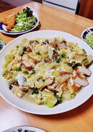 セロリの卵とじ-レシピのメイン写真