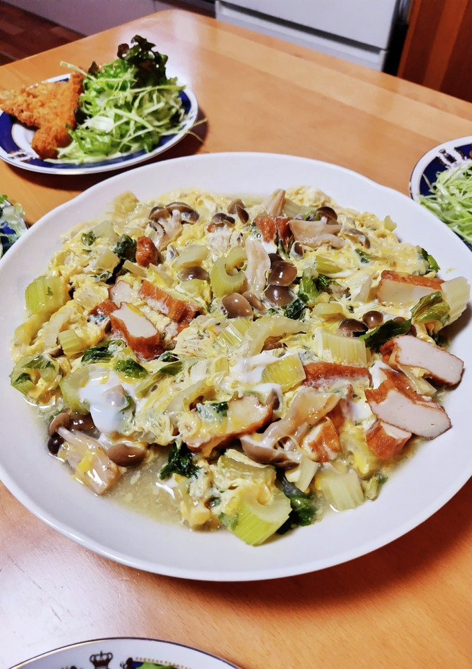 セロリの卵とじ-レシピのメイン写真