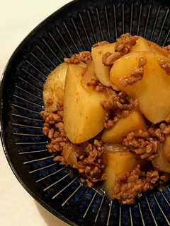 ○じゃがいもとひき肉の甘口餡かけ-レシピのメイン写真