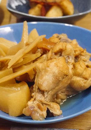 梅風味★鶏手羽元と大根のさっぱり煮-レシピのメイン写真