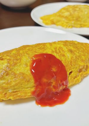 ジューシー♫豚ひき肉のオムライス-レシピのメイン写真