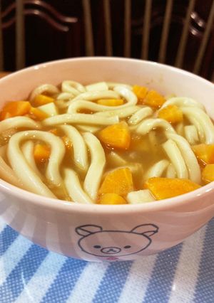 【レンチン】ひとりごはん☆カレーうどん-レシピのメイン写真