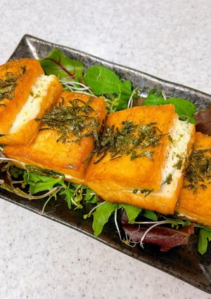 厚揚げの大葉チーズ挟み焼き♪照り焼き風-レシピのメイン写真