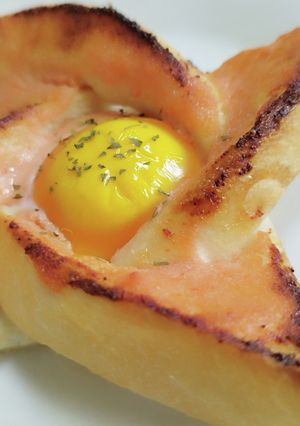 手裏剣トースト(明太マヨバージョン)-レシピのメイン写真