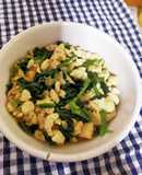 ☆ほうれん草のそぼろ豆腐油炒め☆
