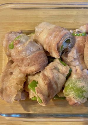 ジューシーなピーマンの肉巻き-レシピのメイン写真