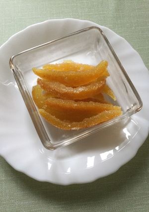 八朔の皮で製菓用ピール-レシピのメイン写真