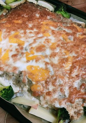 オーブンで丸めないハンバーグ-レシピのメイン写真
