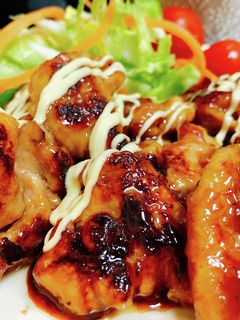 揚げずに簡単♡甘酢照り焼きマヨチキン-レシピのメイン写真