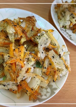 藍茶入りかき揚げ-レシピのメイン写真