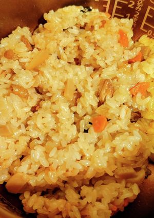 とり釜飯の素で鶏おこわ(2合)-レシピのメイン写真