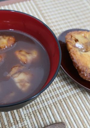 『角餅』でトロトロお餅の甘辛おしるこ-レシピのメイン写真