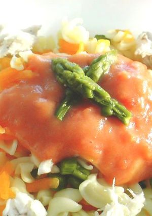 ☆Love離乳食☆平目とアスパラのパスタ-レシピのメイン写真