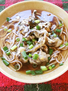 舞茸の天ぷらそば♪-レシピのメイン写真
