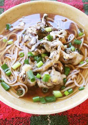 舞茸の天ぷらそば♪-レシピのメイン写真