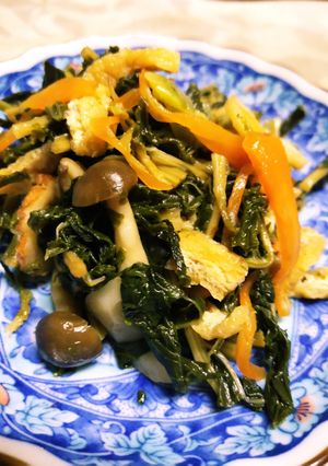 大根干し菜の炒め煮-レシピのメイン写真
