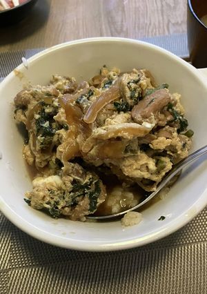 春菊の親子丼-レシピのメイン写真