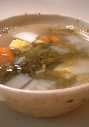ポーランド風　スイバ（野草）のスープ　-レシピのメイン写真